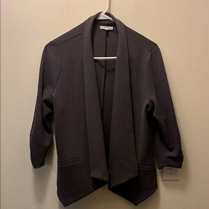 Maurices plus size line Charcoal dark gray Open-Front Blazer size 0